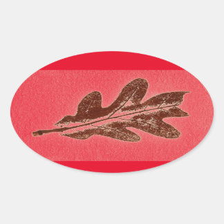 Afbeeldingen afkomstig van direct natuur blad prin ovale sticker
