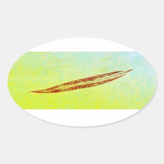 Afbeeldingen afkomstig van direct natuur blad prin ovale sticker