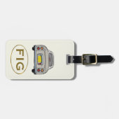 Afbeeldingen Monogram Topaz Mist Figaro Bagagelabe Bagagelabel (Voorkant horizontaal)