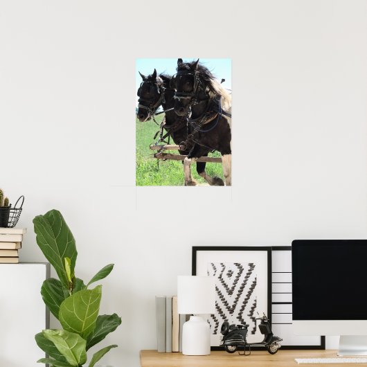 Afbeeldingen op het werk in pinto poster (Thuiskantoor)