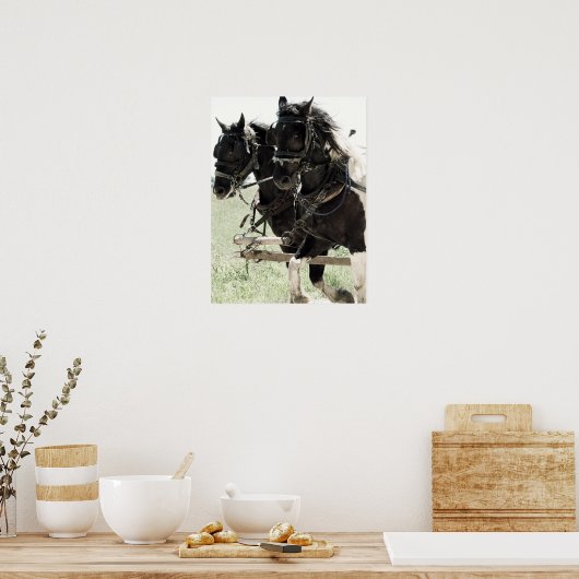 Afbeeldingen op het werk in pinto poster (Keuken)