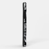 Afbeeldingen roos schedel in het zwart gebroken Case-Mate iPhone case (Achterkant/rechts)