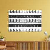 Afbeeldingen strips voor een praxinoscoop canvas afdruk (Insitu (Woonkamer))