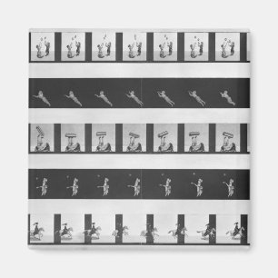 Afbeeldingen strips voor een praxinoscoop magneet