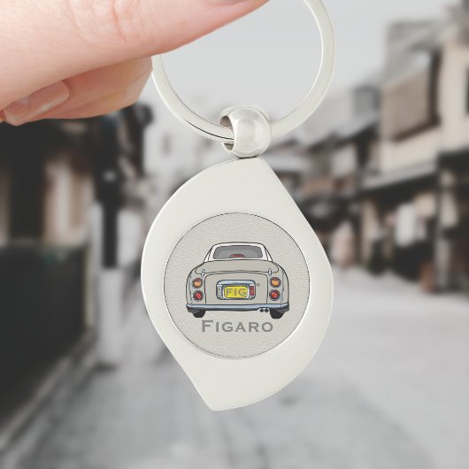 Afbeeldingen Topaz Mist Figaro Car Silver Sleutelh Sleutelhanger