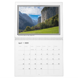 Afbeeldingen van de Zwitserse Alpen Kalender
