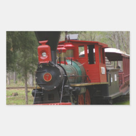 Afbeeldingen van locomotieven rechthoekige sticker