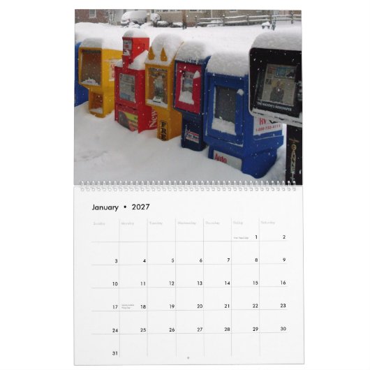 AFBEELDINGEN van OHIO-kalender Kalender (Jan 2027)