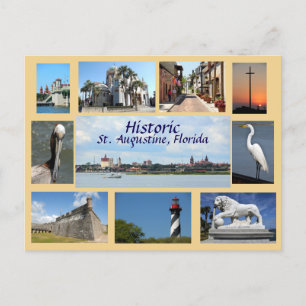 Afbeeldingen van St. Augustine, Florida Briefkaart