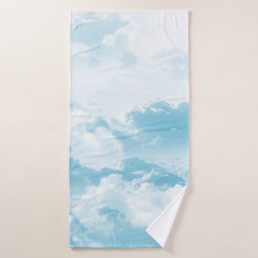 Afbeeldingen van wolkenvectorvector cartoon badhanddoek (Badhanddoek)