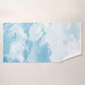 Afbeeldingen van wolkenvectorvector cartoon badhanddoek (Badhanddoek)