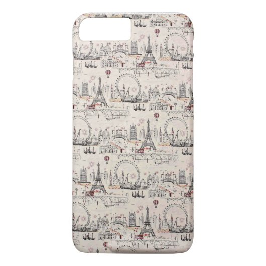  Afbeeldingen voor zwart-wit Europa Case-Mate iPhone Case (Achterkant)
