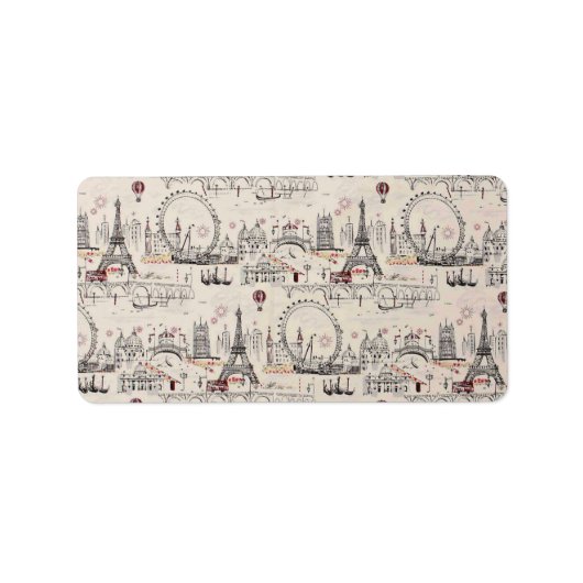 Afbeeldingen voor zwart-wit Europa Etiket (Voorkant)