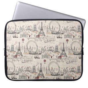  Afbeeldingen voor zwart-wit Europa Laptop Sleeve