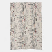 Afbeeldingen voor zwart-wit Europa Theedoek (Verticaal)