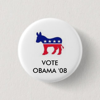 afbeeldingen,                     VOTEOBAMA '08 Ronde Button 3,2 Cm