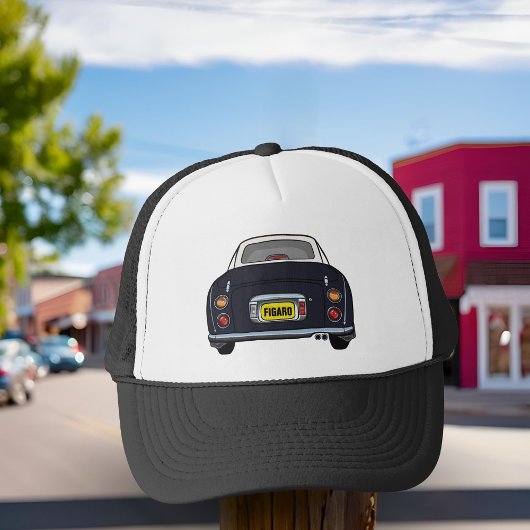 Afbeeldingen zwarte figaro auto Trucker Hat Pet