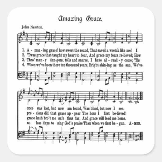 AFBEELDINGSGRACE-STICKER VIERKANTE STICKER (Voorkant)