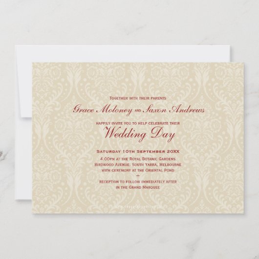 AFBEELDINGSINVITATIES: schoonheid L 1 Kaart (Achterkant)