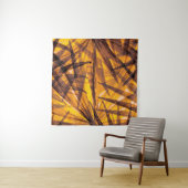 Afbeeldingspatroon van tropische palmbladeren wandkleed (In situ)