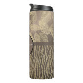 Afbeeldingsveren met Zebra Print Monogram Thermosbeker (Geroteerd rechts)