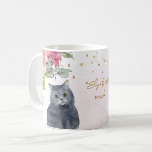 Afbeeldingsweergave van katten Gold Glitter Girl G Koffiemok