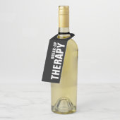 AFBEELDINGTHERAPIE op zwart Flessenhanger (Schuin)