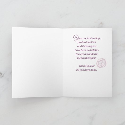 Afboeking Aangepaste naam Waterverf Aanloopbloem R Kaart (Binnen)