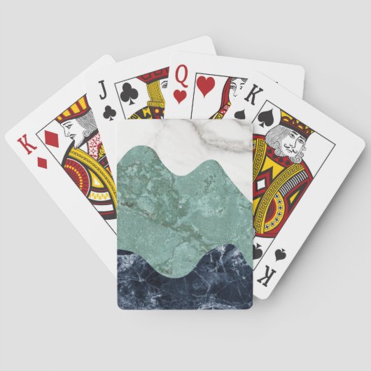 Afbraak marmer pokerkaarten (Achterkant)