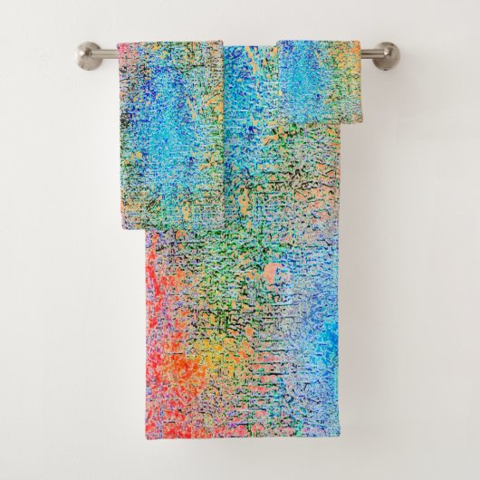 Afbrokkeling van kleuren bad handdoek (Insitu)