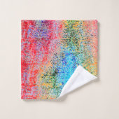 Afbrokkeling van kleuren bad handdoek (Wasdoekje)