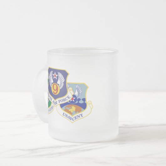 AFCENT A47 Frosted Mok, 11 oz Two-Tone Coffee Mok (Voorkant links)