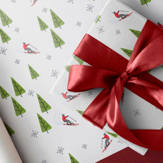 afdalend skipatroon cadeaupapier