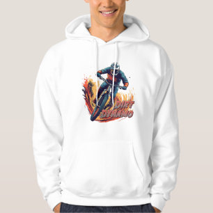 Afdalende Grafiek en Tekst Hoodie