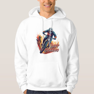 Afdalende Grafiek en Tekst Hoodie