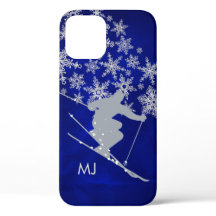 Afdalende Sneeuwschaats Blauwe Monogram