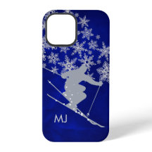 Afdalende Sneeuwschaats Blauwe Monogram