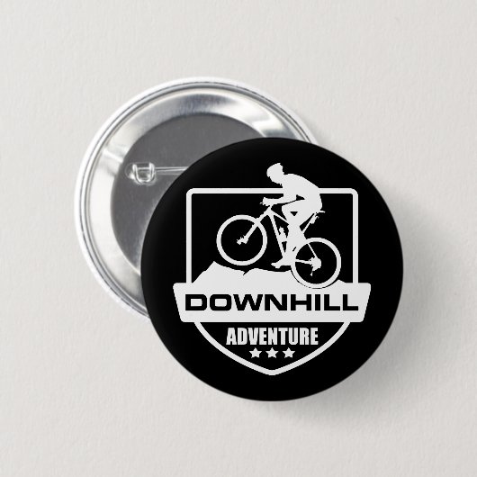 afdaling mountainbiken offroad ronde button 5,7 cm (Voorkant /achterkant)