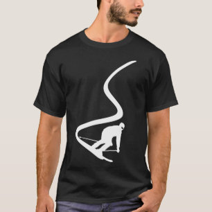 Afdaling Ski Helling Mountain Ski Racing Sneeuwski T-shirt