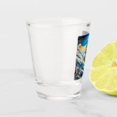 Afdaling skiër Shot Glass Shot Glas (Links)