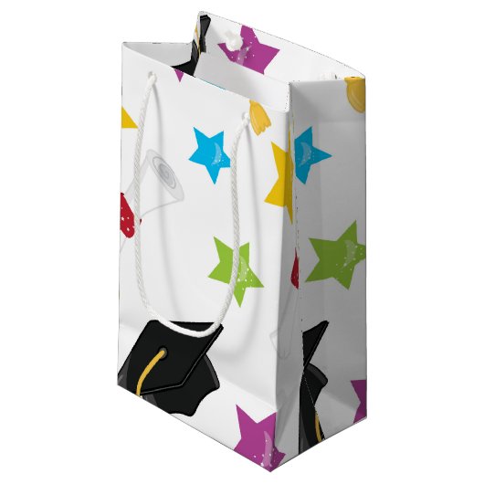 Afdekdoppen en sterren klein cadeauzakje (Voorkant Gekanteld)