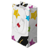 Afdekdoppen en sterren klein cadeauzakje (Achterkant Gekanteld)