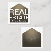 Afdekking lijst voor thuisgrafische vorm vierkante visitekaartje (Voorkant / Achterkant)