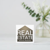 Afdekking lijst voor thuisgrafische vorm vierkante visitekaartje (Staand voorkant)