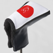 Afdekking van golfafvallen onder de Japanse vlag Golfheadcover (3/4 voorkant)