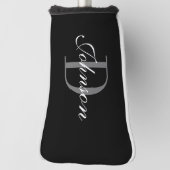 Afdekking van monogram golfmonogram initiaal golfheadcover (Draai 90)