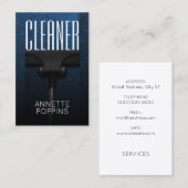 Afdekking van vacuümreinigingsmiddelen visitekaartje (Voorkant / Achterkant)