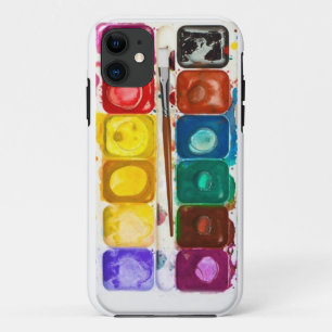 Afdekking van waterkleurstof iPhone 11 hoesje
