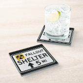 Afdekplaatje voor uitvalbeveiliging glazen onderzetter (Schuin)