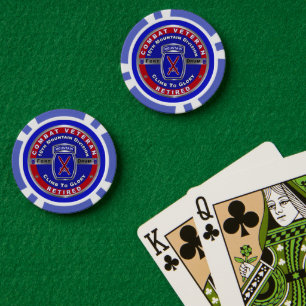 Afdeling 10e Berg, in ruste Poker Chips